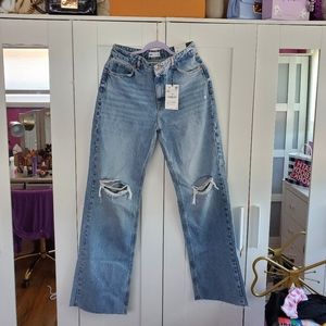 Zara Wide Led Ripped Jeans Light Blue - REF. 6045/025